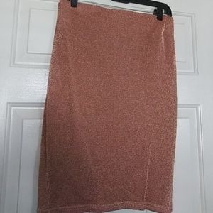 Rose gold skirt